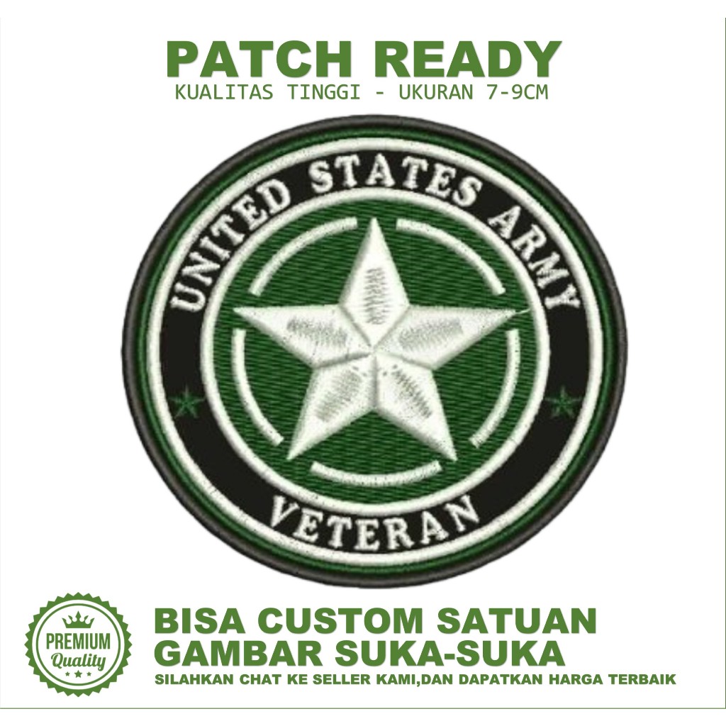 UNITED STATES ARMY EMBROIDERY TESTIMONI-BC EMBLEM PATCH