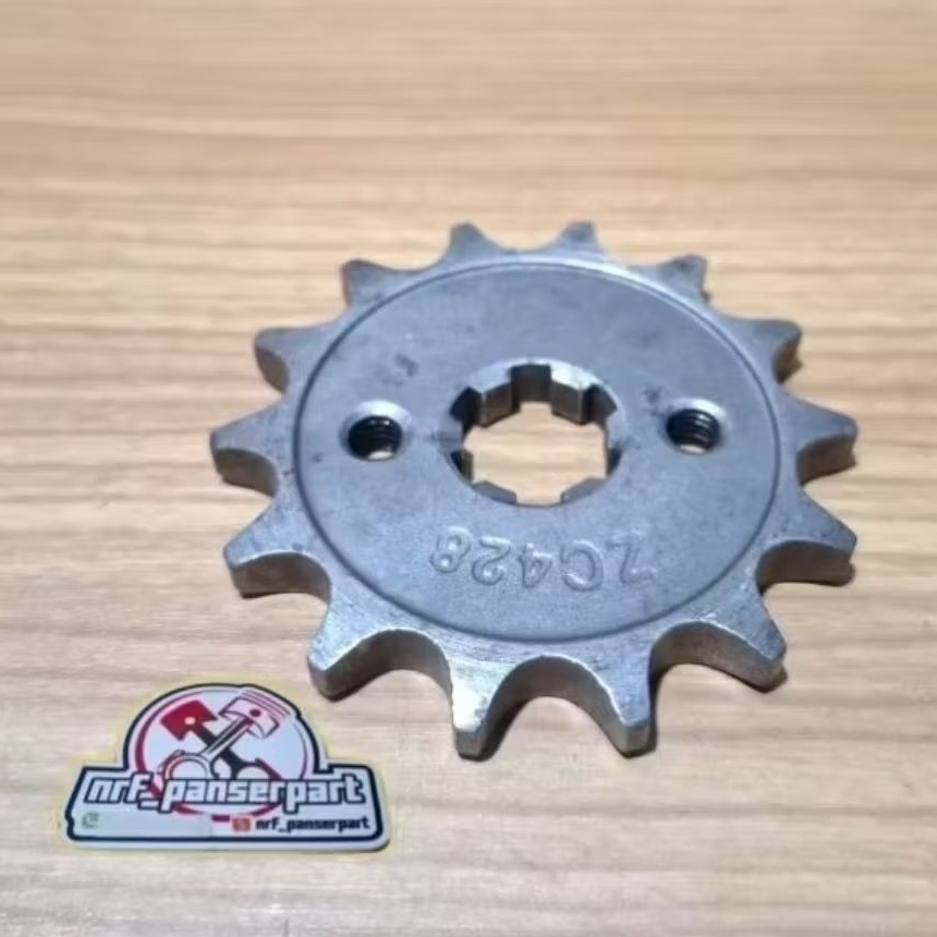 FRONT GEAR FULSAR 135 LS//FRONT PULL GEAR BAJAJ PULSAR 135LS/XCD 125 428-14T/15T