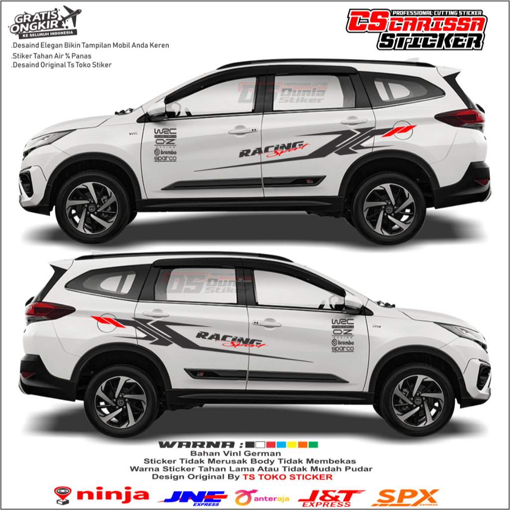 สติ๊กเกอร์ติดรถ New Rush สติ๊กเกอร์ Brembo Wrc