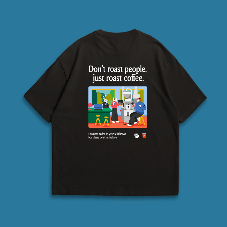 Fablenaut X Ombé Kofie Oversize Tee (สีดํา)