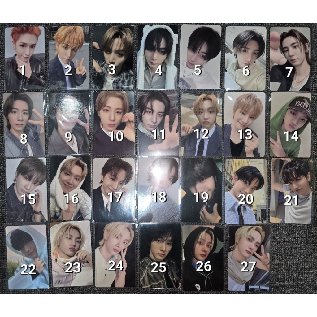 BOYNEXTDOOR SUNGHO RIWOO JAEHYUN TASAN LEEHAN WONHAKID โฟโต้การ์ด