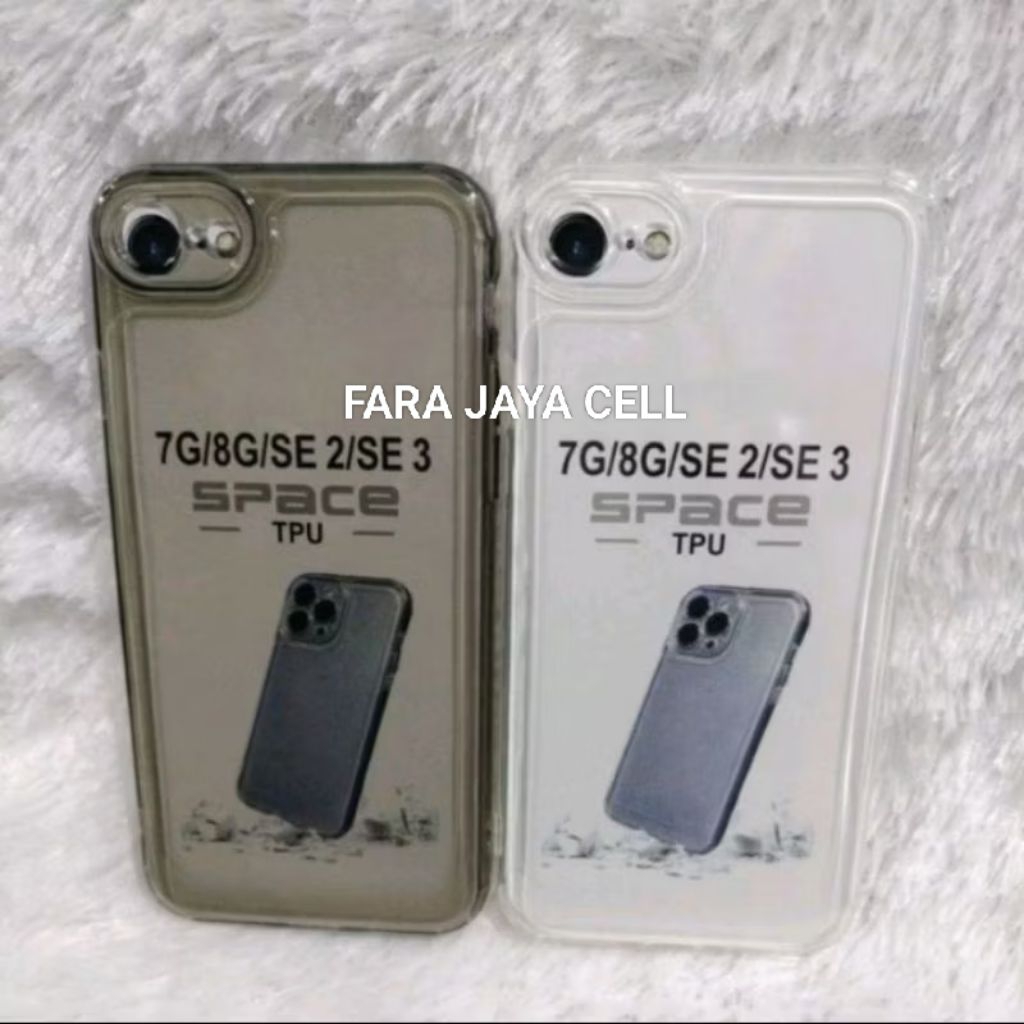 เคสนิ่ม Original Space Bening iPhone 7G/8G/SE 2/SE 3/ ปลอกใสตัวป้องกันกล้อง