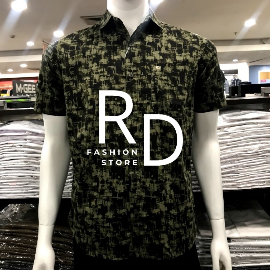 HIJAU KEMEJA GIANI GRACIO เสื้อเชิ้ตแขนสั้นสีเขียว G71805 011 03
