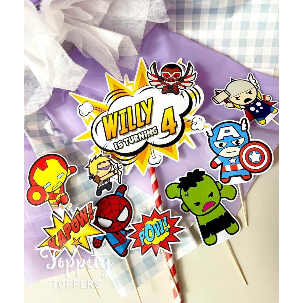 เค้กวันเกิด Topper Avenger Lego Guardian galaxy Marvel