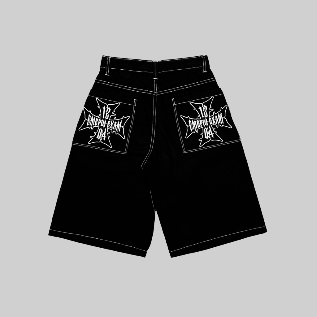 EMEFDI JORTS PANTS รหัส PANDORA - BAGGY SHORT/ RETRO PANTS/ SKATER PANTS/ JORTS BAGGY Y2K