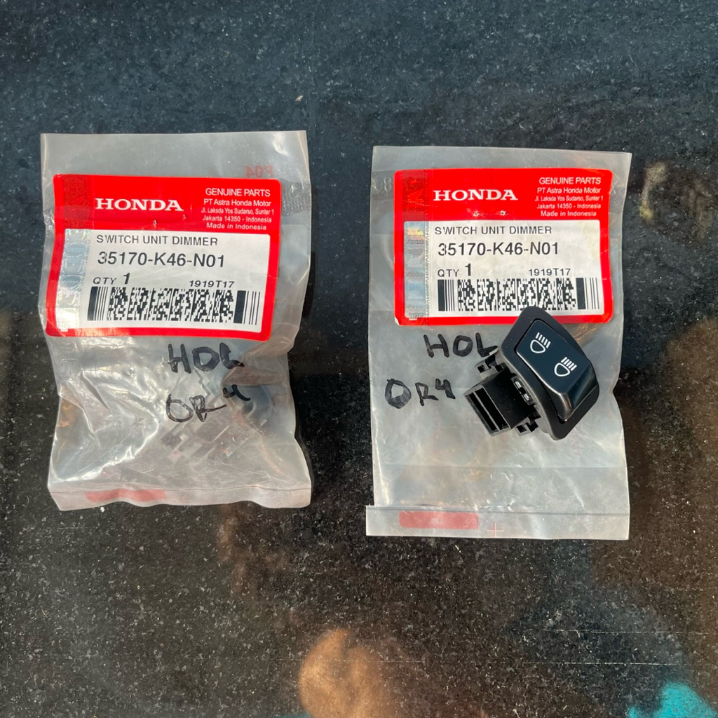 Original Honda Vario 110 FI supra GTR Dimmer สวิตช์ไฟสูง 35170-K46-N01