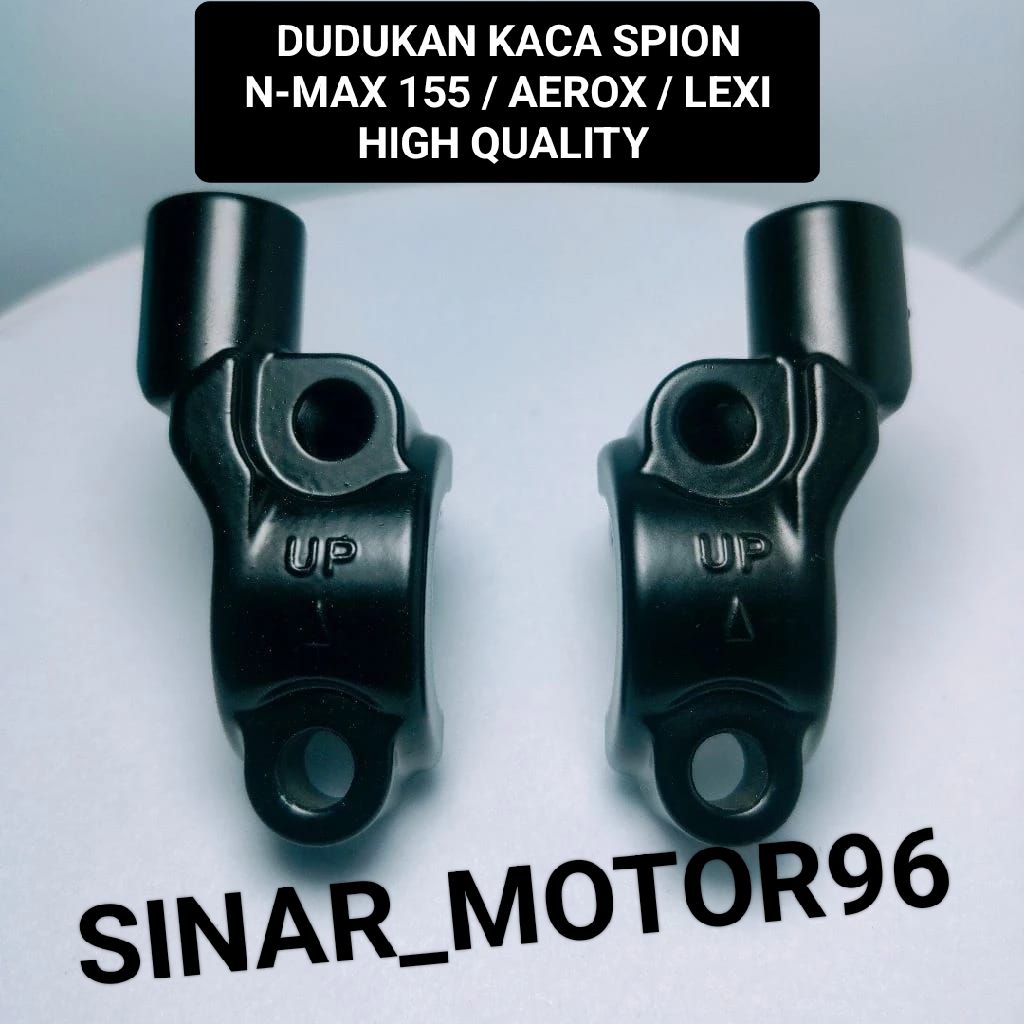 N-MAX 155 / AEROX / LEXI / XMAX REARVIEW MIRROR HOUSING CLAMP MOUNTING BRACKET THICK คุณภาพสูง