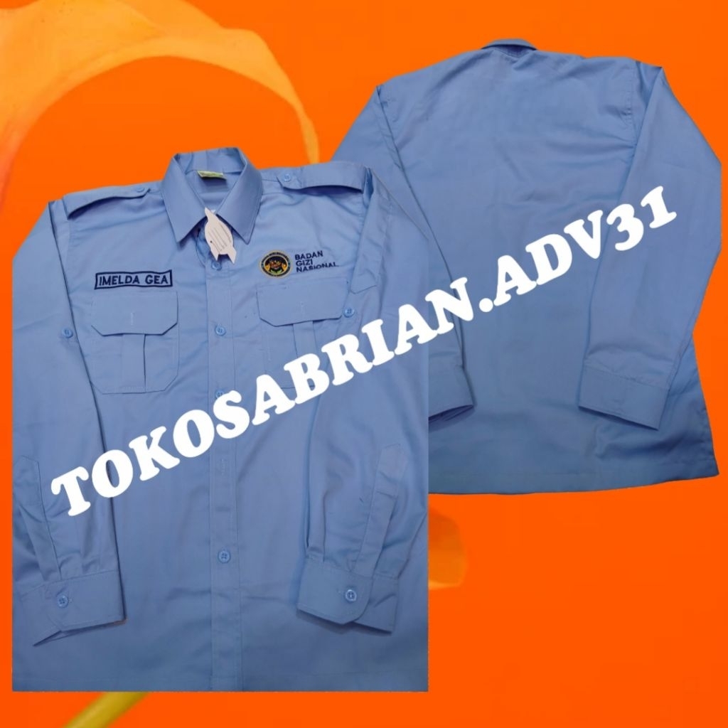 KEMEJA BGN Shirt National Nutrition Body Shirt BGN Shirt BGN Uniform