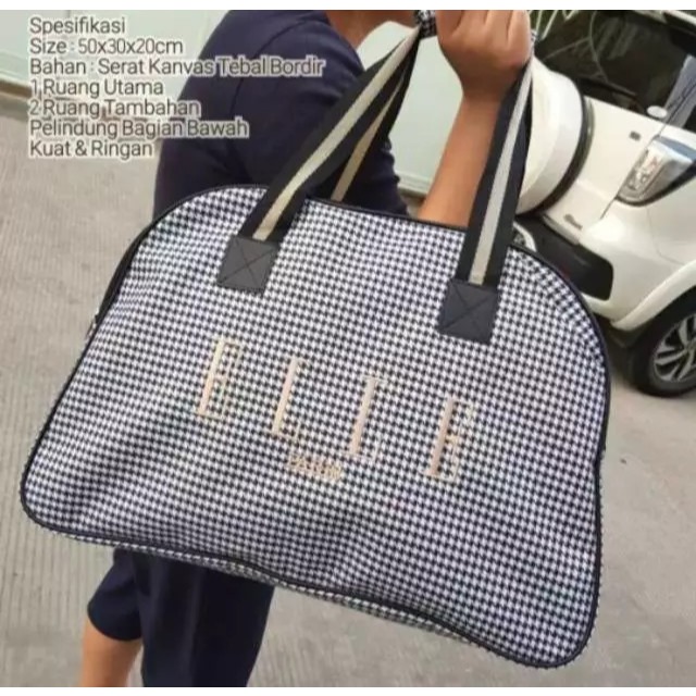 TRAVEL BAG Elle Jumbo Motif Homecoming Clothes BAG กระเป๋าเดินทาง