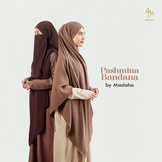 Maslaha Niqab | Pashmina Bandana Pashban Instant Anti UV | Pashmina Magnet Anti Ribet Cadar Tali