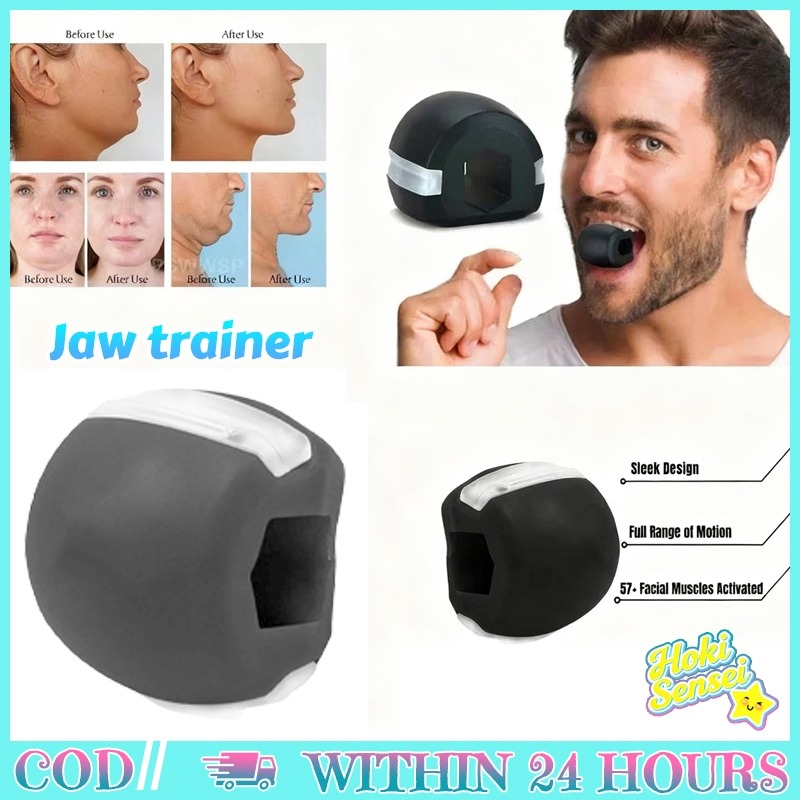 Jawline Exerciser สีดําสีเทาแบบพกพา Jawline Exerciser สําหรับต้มและทําลาย Jaw Line