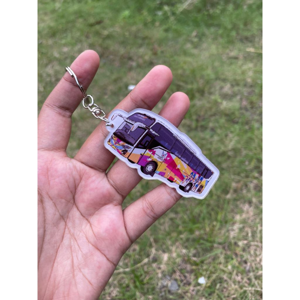 GANTUNGAN BUS MANIA KEYCHAIN ACRYLIC BUS MANIA KEYCHAIN