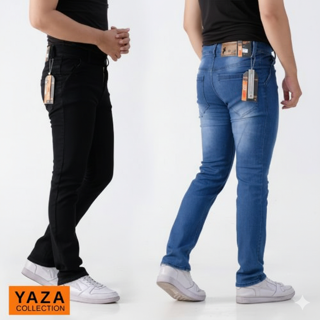ผู้ชาย LONG JEANS SOFT JEANS STRETCHY PREMIUM SLIM PENCIL