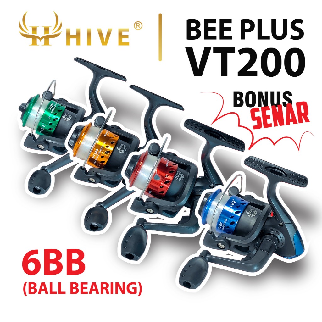 ราคาถูก Reel อลูมิเนียมเหล็ก Spool Hive BEE PLUS 6BB Bonus String