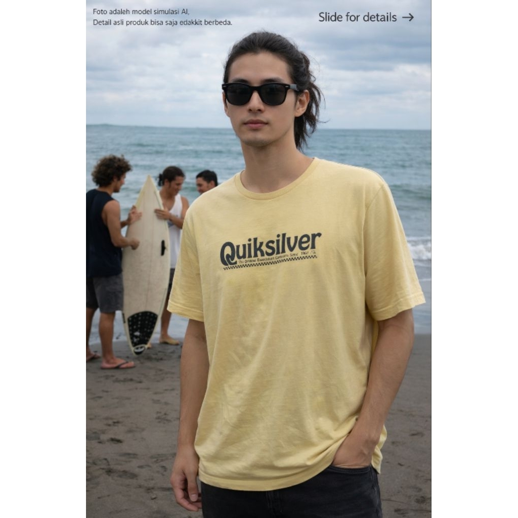 เสื้อยืด Q**KSILVER O1 ไซส์ fit XL XXL (P77 x L61)