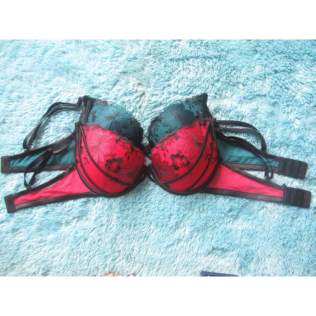 PUSH UP BRA LEVEL 3 BONPRIX LACE SIZE 32DD/32E (70DD) 34D (D75) 36DD/36E (80DD)