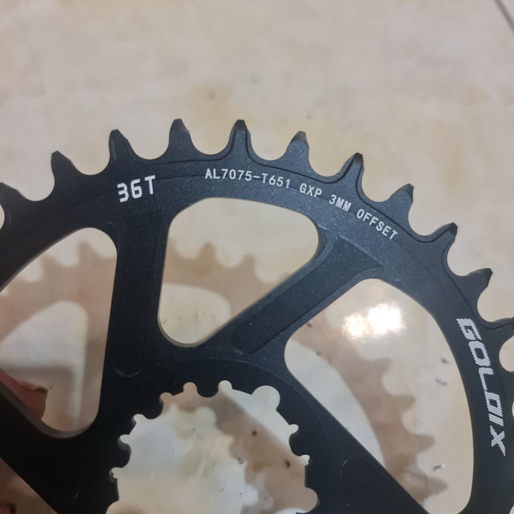 Chainring Sram Gxp สํารับ 3mm offset 3bolt