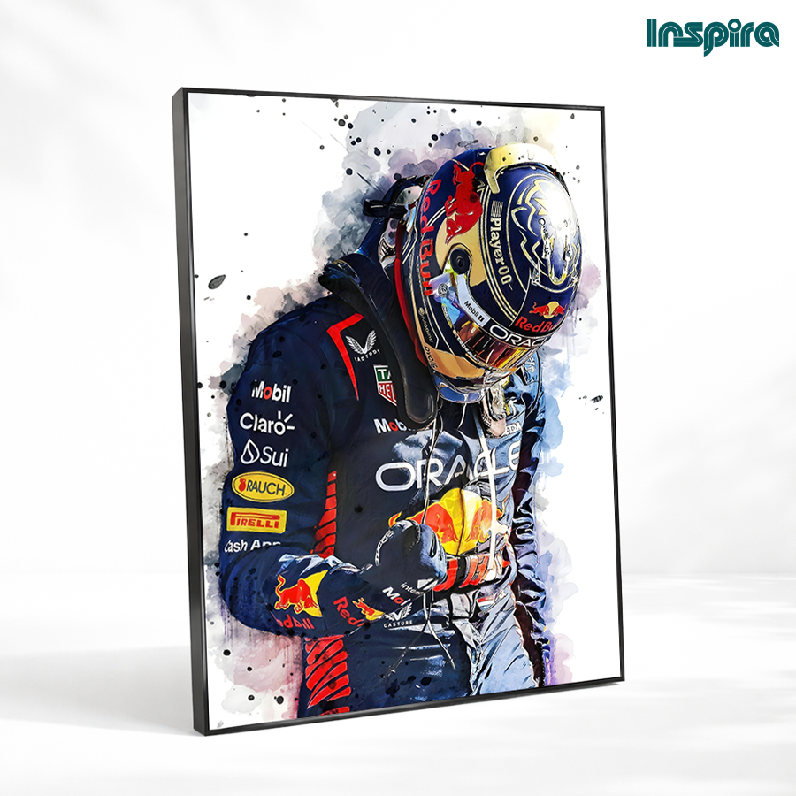 Inspiradekor Wall Display Room โปสเตอร์ Max Verstappen Red Bull Racing F1 ตกแต่งผนังห้อง