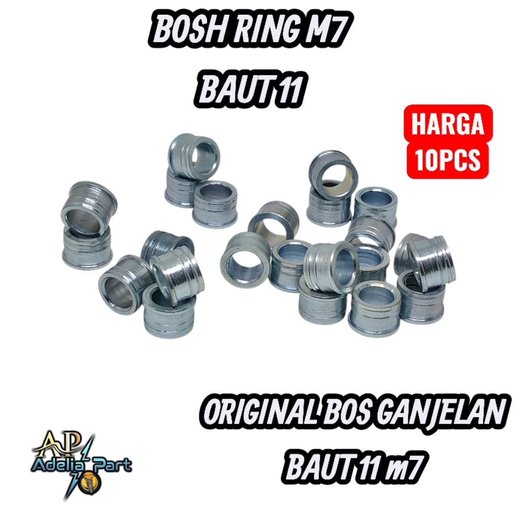 แพคเกจ 10 ชิ้น BOSH RING M7 BOLT 11 ORIGINAL BOS GANJELAN BOLT 11 m7