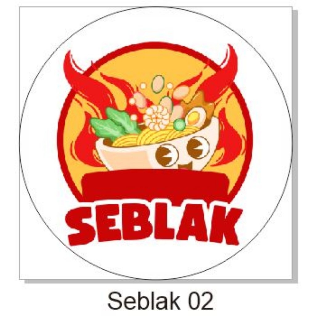 สติ๊กเกอร์ Seblak 160 ชิ้น