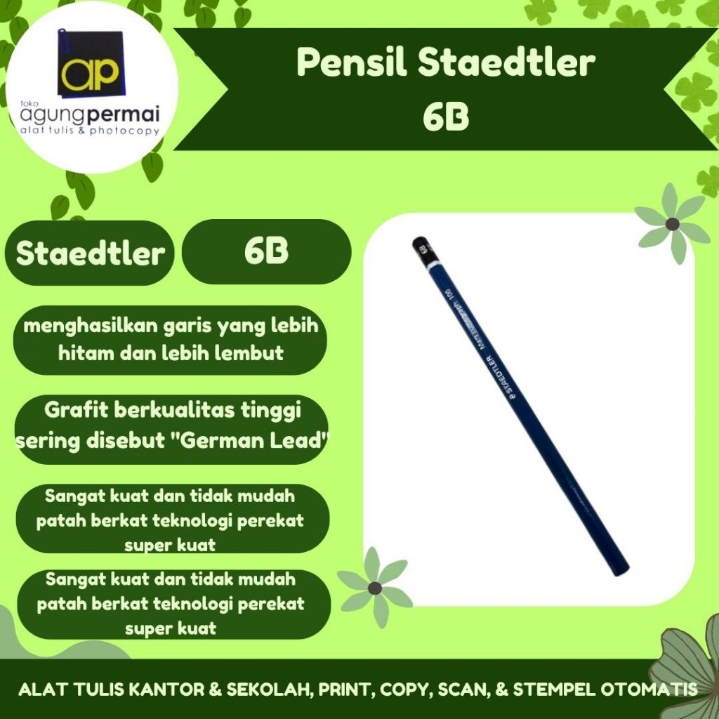 ดินสอ Staedtler 6B**