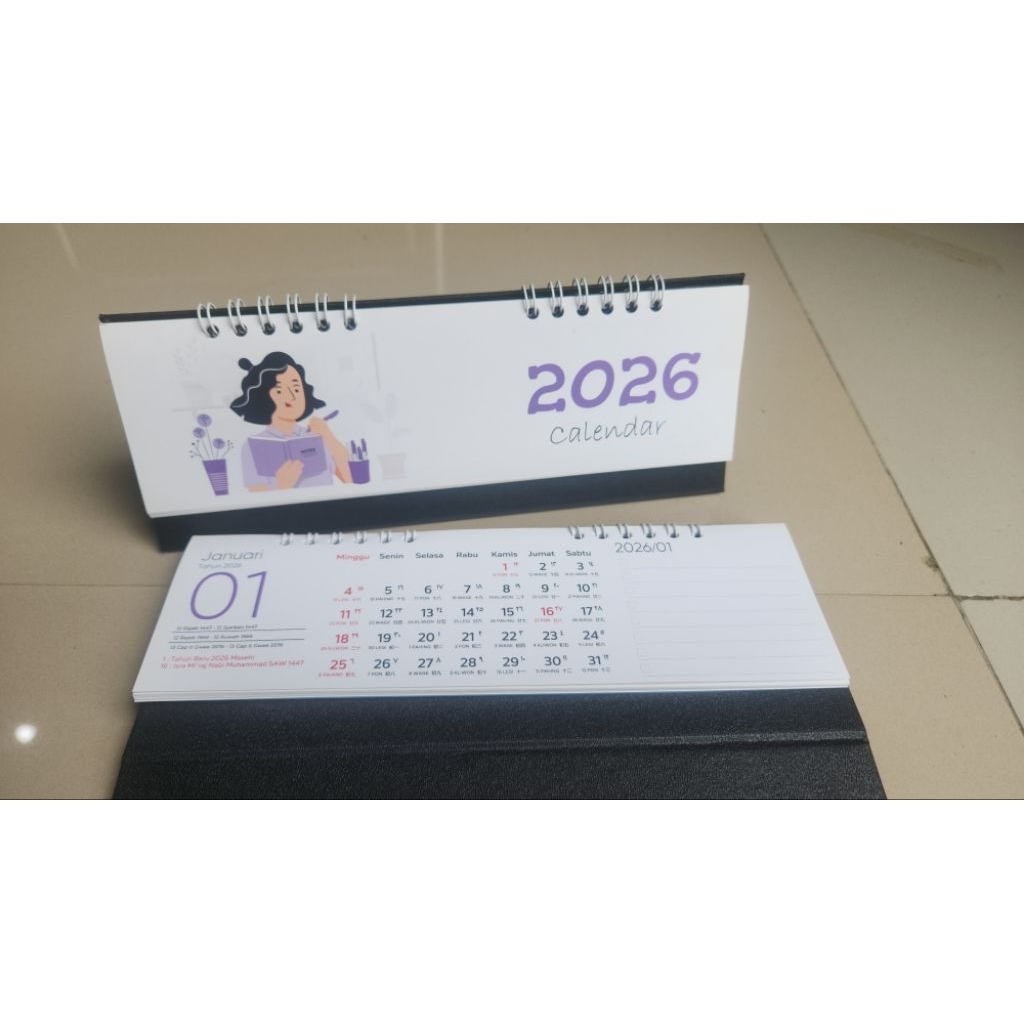 2026 ปฏิทินตั้งโต๊ะแนวนอน มินิ ขนาดกลาง และขนาดใหญ่ สําหรับตกแต่ง บันทึกปฏิทินตั้งโต๊ะ ประตูปฏิทิน ป