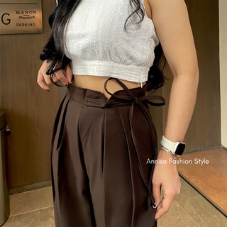 Jenny Pants Cullotes Celana Panjang Wanita Highwaist Long Pants Kulot Cewek Daily Loose Pants