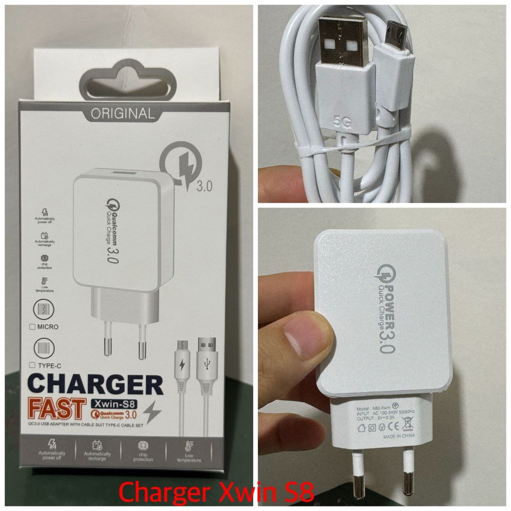 [TR-077] เครื่องชาร์จ ยี่ห้อ Xwin S8 1.2A+ic Protect (ANTI-EXPLOSION)