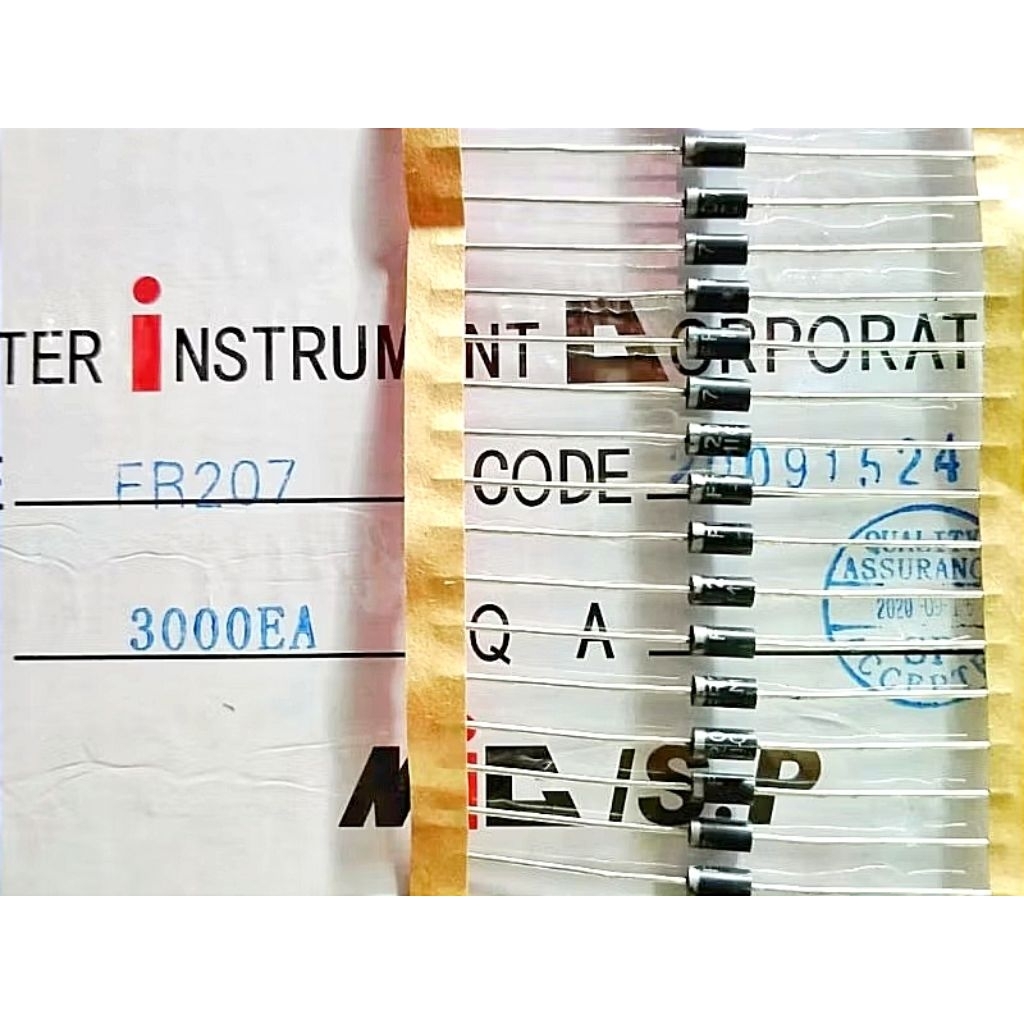 DIODE FR207 FR 207 DIEDE 2A FR 207 ไมโครโฟนม้วนต้นฉบับ