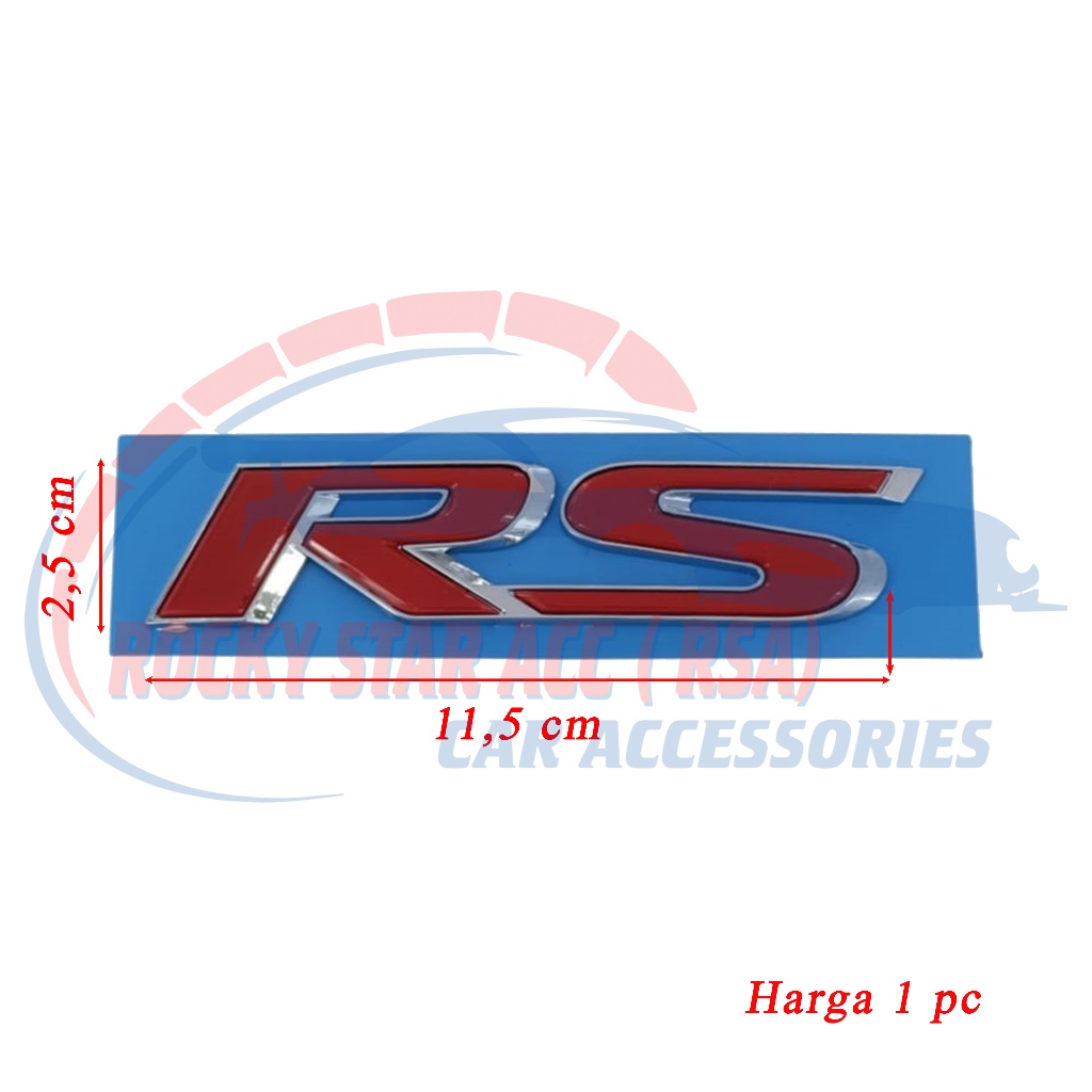 สัญลักษณ์ท้ายรถ RS Compatibel ใหม่ / เหมาะสําหรับ WRV / RS 2024 Up Cars