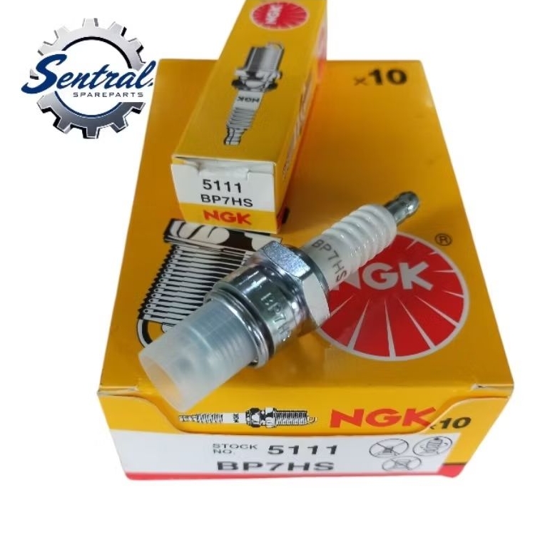 (WHOLESALE 10 ชิ้น) NGK BP7HS Rx King Vespa Fizr BP7HS หัวเทียน NGK (10 ชิ้น)