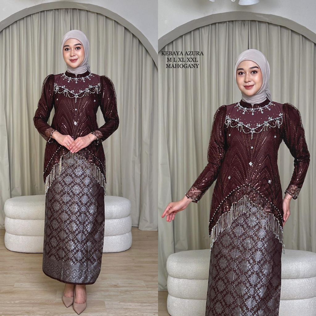 Betty kebaya Andini Kebaya Set / กระโปรง Songket / Modern Kebaya / Jumbo Kebaya / Sequin Kebaya / Ke