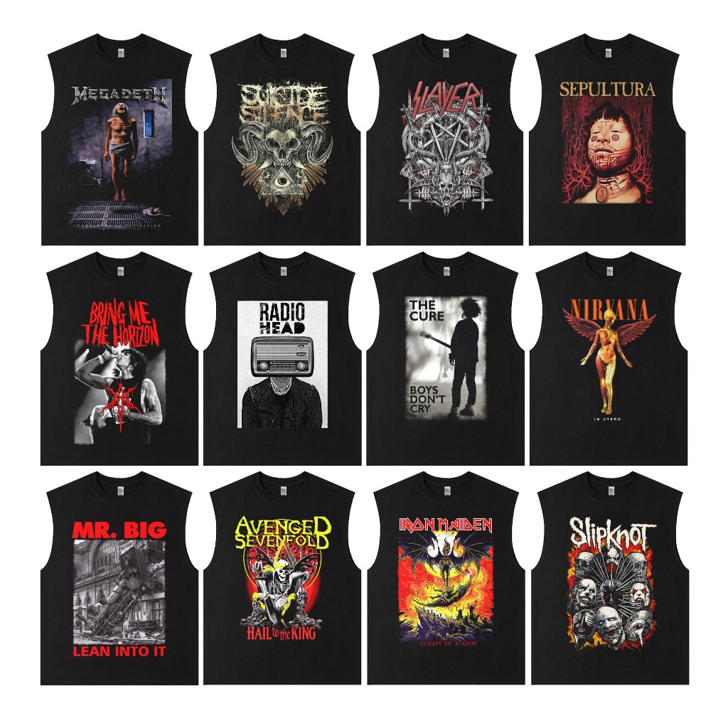 24S TANKTOP / SINGLET / เสื้อยืด LEKBONG BAND / เสื้อยืด METAL ROCK / TANKTOP / LEKBONG