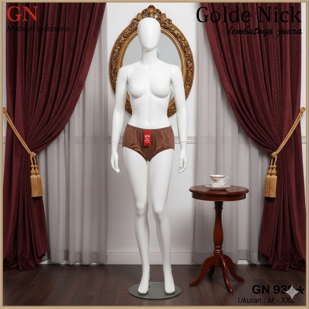 KATUN [แพ็ค 3 ชิ้น] Golden Nick 939 Dark Color Womens Briefs - GN 939 Cotton CD ML XL XXL - Golden N