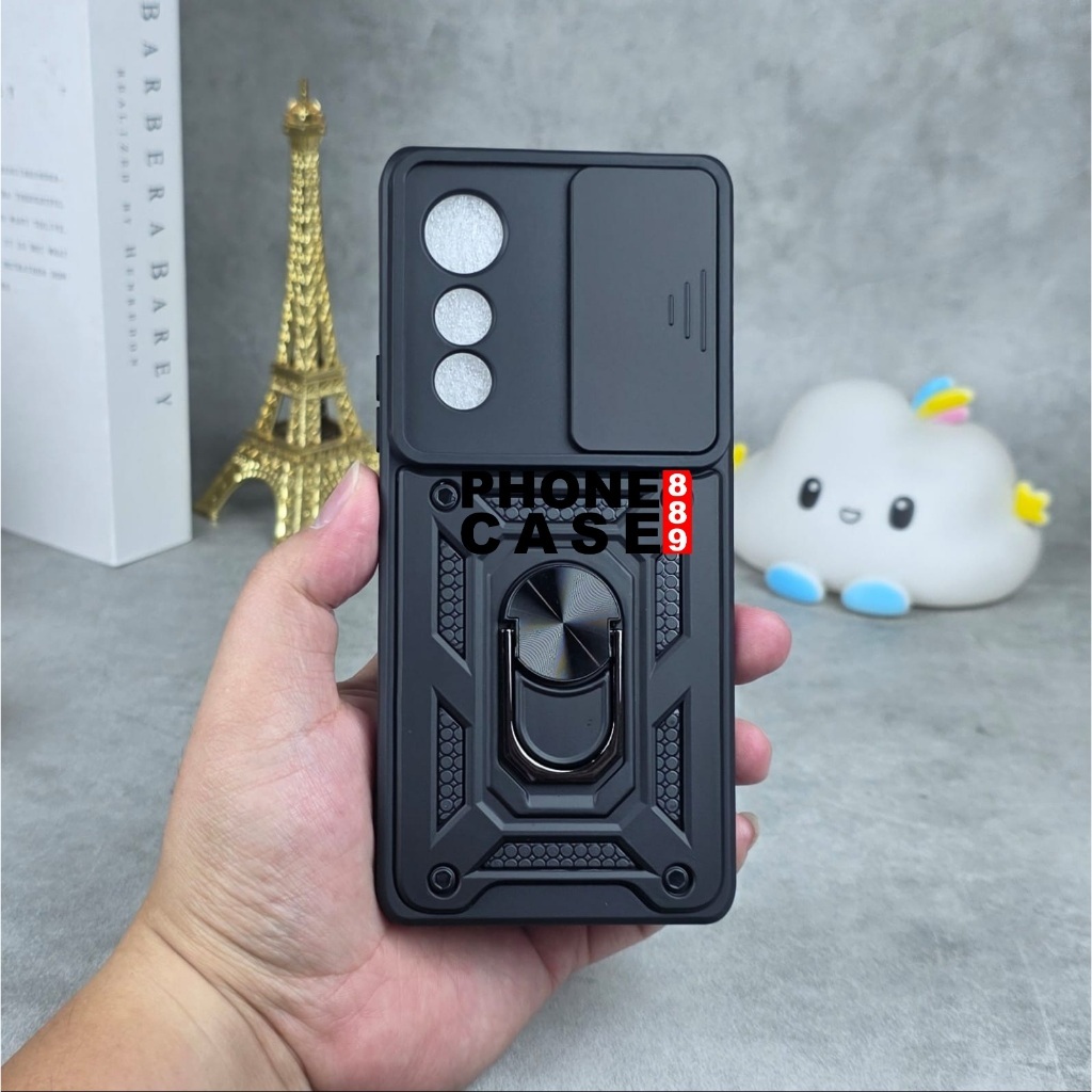 SAMSUNG A06 5G CASE ROBOT CASE TRANSFORMER SLIDE RING BLACK ONLY CASE SAMSUNG A06 5G