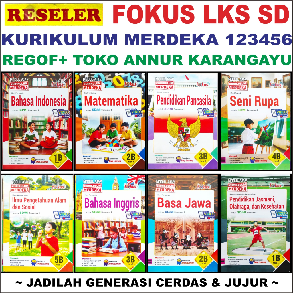 Regofer Lks Focus SD 1 2 3 4 5 Reseler Focus Module Class 1 2 3 4 5 Curriculum Inde คําถามหนังสือแพค