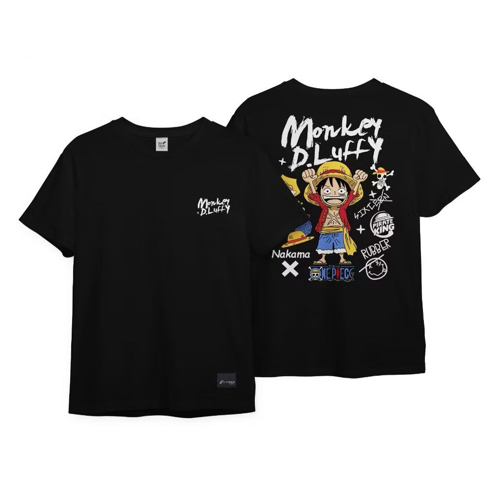 UNISEX TSHIRT เสื้อยืด President Anime Distro LUFFY ONE PIECE Cotton Premium
