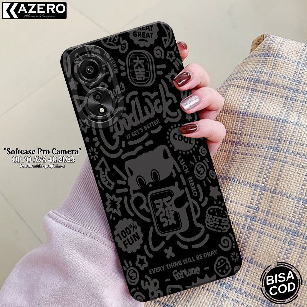HP OPPO A78 4G เคสโทรศัพท์แฟชั่นล่าสุดกรณีความงาม OPPO A78 4G ซิลิโคน Pro กล้อง Softcase OPPO A78 4G