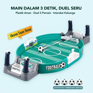 Mainan Meja Sepak Bola Anak, Mini Football Board Game, Permainan Interaktif Pesta Keluarga, Mainan Otak Outdoor Parenting Dewasa (Termasuk 4 Pengontrol &4 Bola)