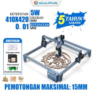SCULPFUN S9 Authentic Mesin Laser Cutting Akrilik 5W Grafir Laser Engraver Mesin Ukiran Laser Kayu DIY Laser Printer Ukir