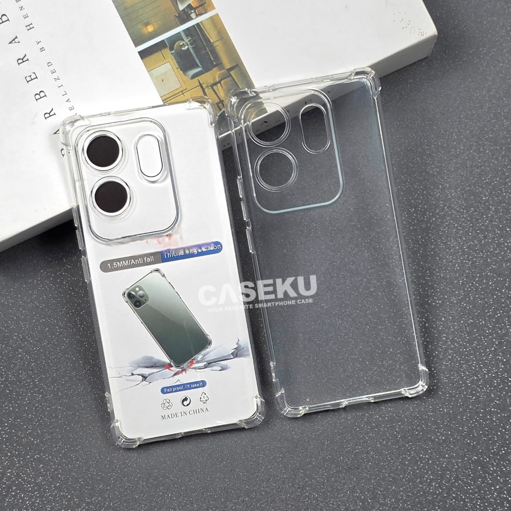 SoftCase ถุงลมนิรภัย Anticrack หนาคริสตัลโปร่งใสสําหรับ Infinix Zero 30 4G Infinix Zero X Infinix Ze