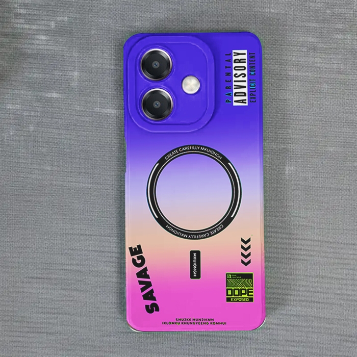 HP BNR 17 - MEGSAFE MOTIF CELLPHONE CASE สําหรับ OPPO A5I A5X A3X LATEST 2026 เคสโทรศัพท์ซิลิโคนสําห