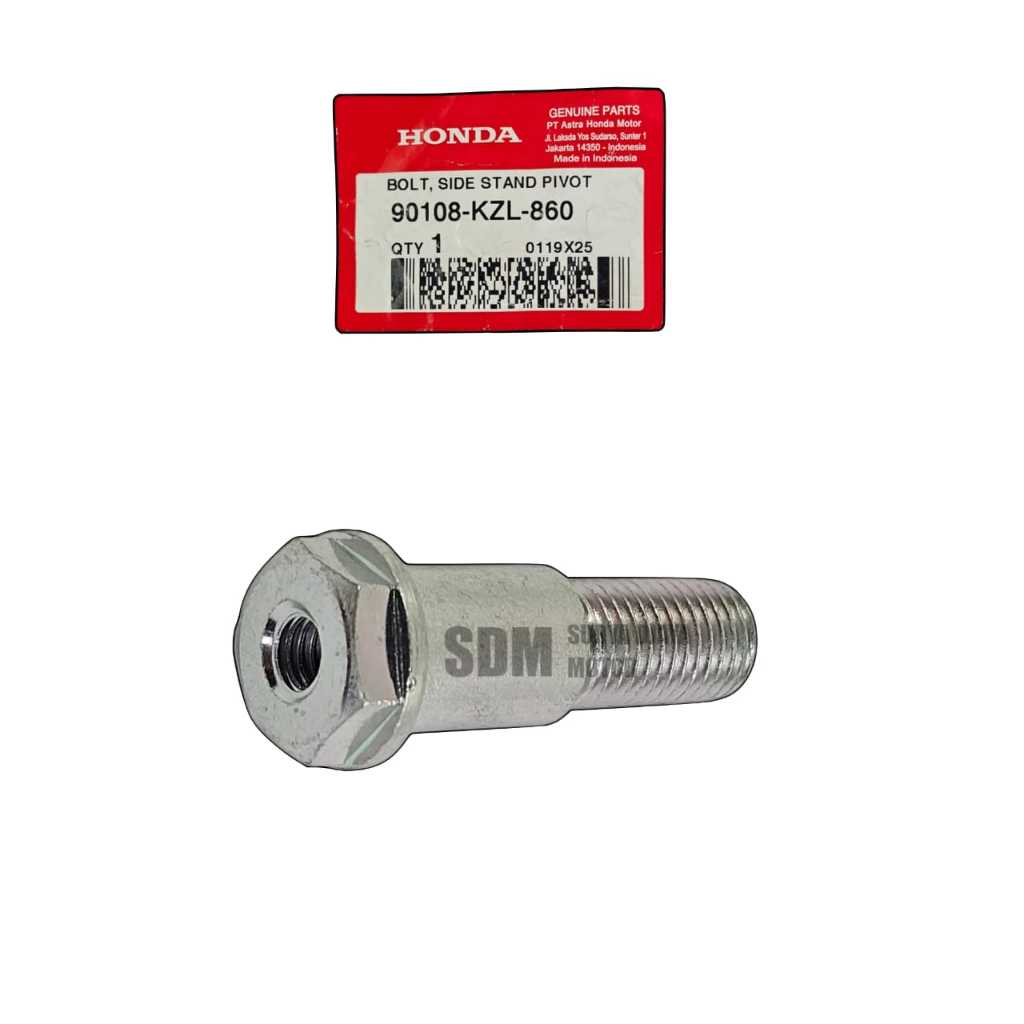 90108-KZL-860 สลักเกลียวขาตั้งด้านข้างสําหรับ Honda PCX ahm