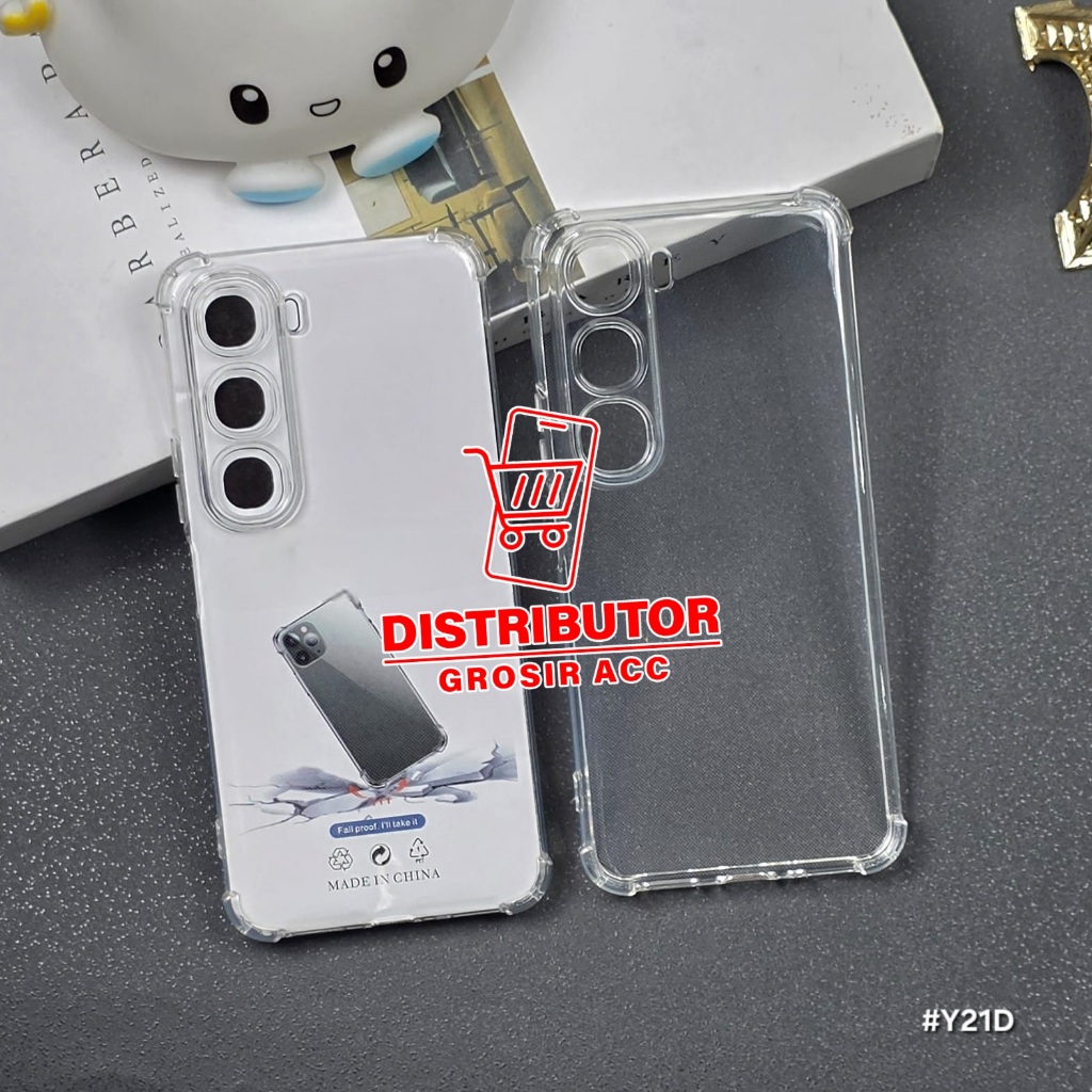 VIVO Y21D CASE AIRBAG ANTI CRACK THICK CLEAR SOFTCASE VIVO Y21D AB-01