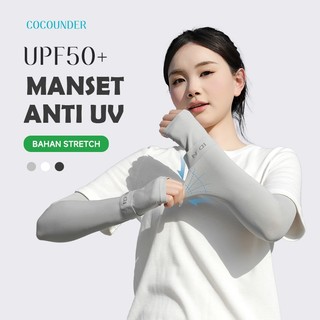 COCOUNDER Manset Anti UV Sentuhan Dingin Lengan Panjang Motor Berkendara handsock Perlindungan Matahari  UPF50+