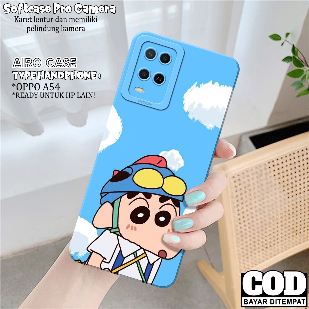 เคส Oppo A54 - เคส Oppo A54 Softcase - เคสแฟชั่นการ์ตูน - ปลอก Oppo A54 - เคส Pro Camera Softcase - 