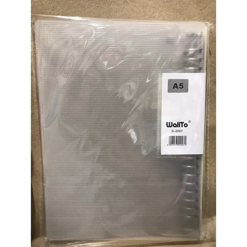 Walito Binder Note โปร่งใส A5 และ B5 | BINDER B5 26 หลุม | A5 BINDER 20 HOLES