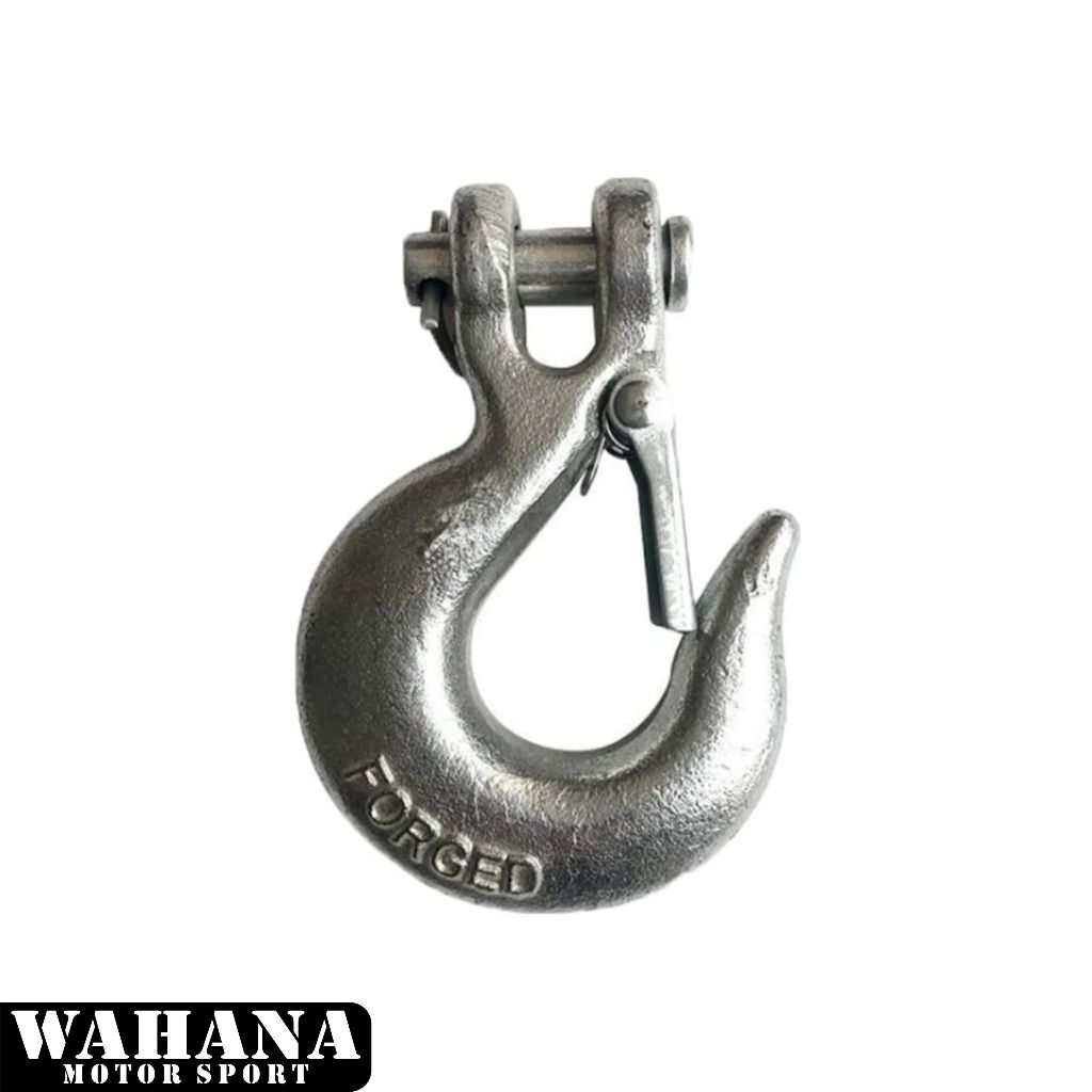 Winch Hook 3/8 Plus Clevis Forged G70 Strap