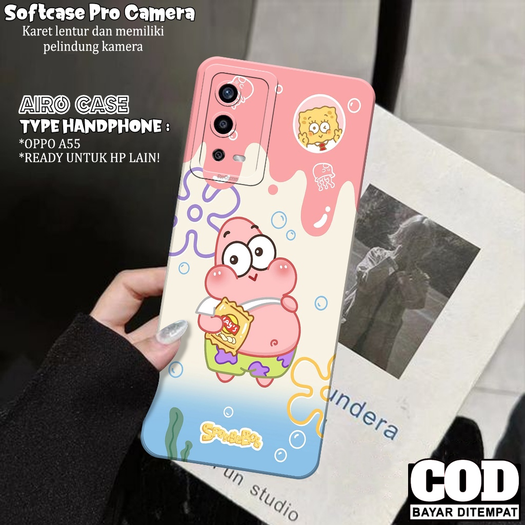 เคส Oppo A55 - เคส Oppo A55 Softcase - เคสแฟชั่นการ์ตูน - เคส Oppo A55 - เคส Pro Camera Softcase - T