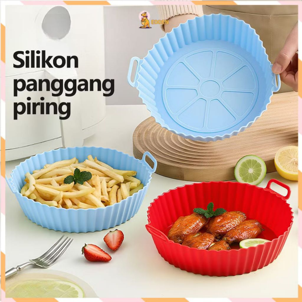 กระทะ Friyer ซิลิโคนทนความร้อน Edden